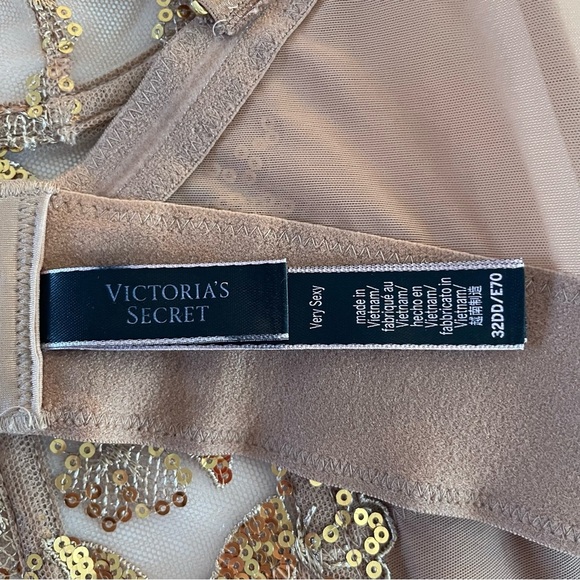 New! Victoria's Secret Sequin Ziggy Glam Floral Corset Bra 20020 - Picture 7 of 8